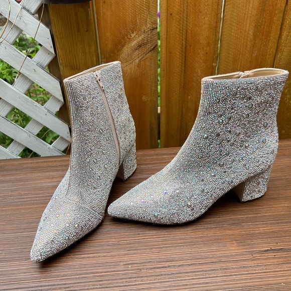 Betsey Johnson Shoes - Betsy Johnson Size 10 Bedazzled Booties